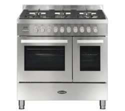 BRITANNIA Sonetto 90DF Dual Fuel Range Cooker - Stainless Steel